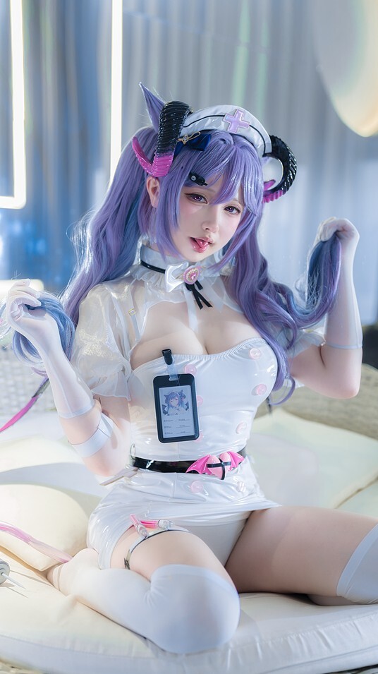 樱梨梨Eriri - 刻晴魅魔护士 [30P-383MB]