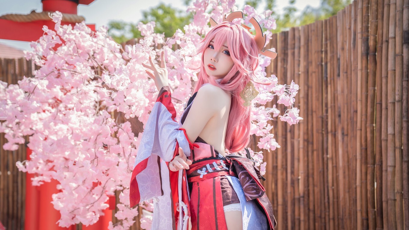 焖焖碳 - 八重神子 [15P-135MB]