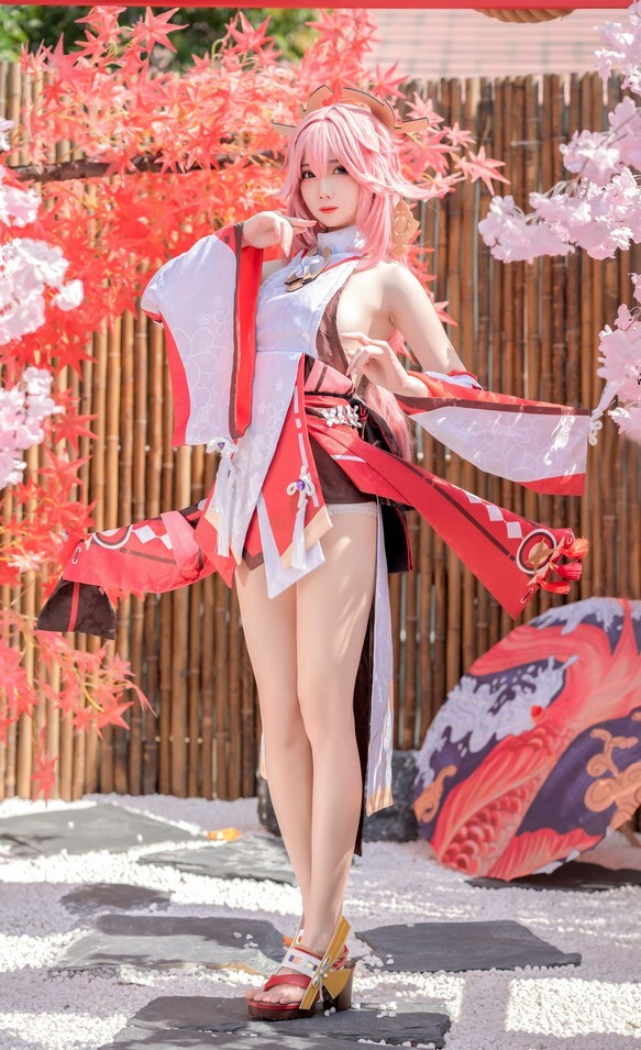 焖焖碳 - 八重神子 [15P-135MB]