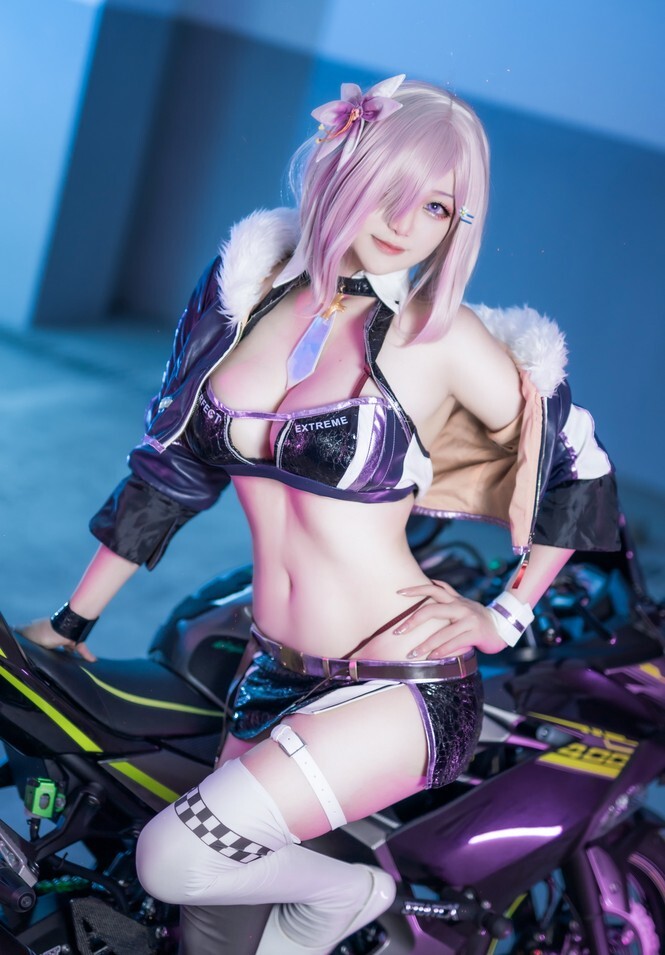 Halo_酱 – 玛修机车赛车服 [12P-79.2MB]