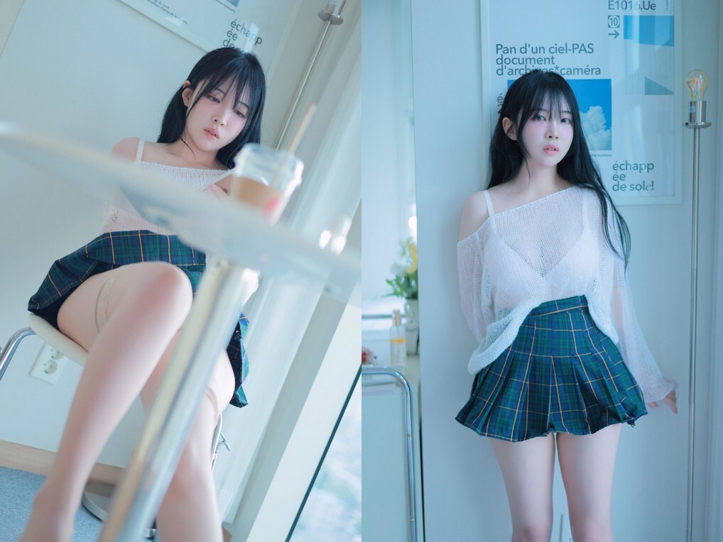 MomoRina モモリナ – [Patreon] 2024年07月 Extra-short Plaid Skirt [61P11V-9.73GB]