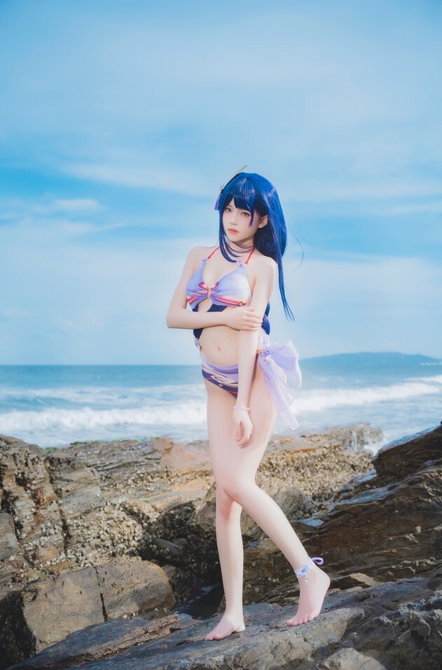 桜桃喵 – 雷电将军【泳装】 [28P-218MB]