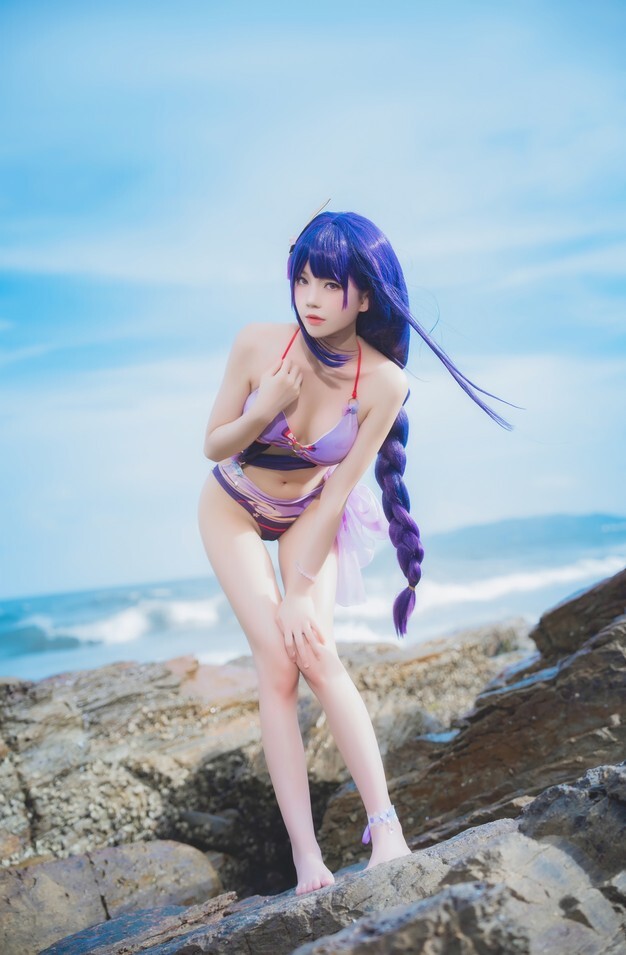 桜桃喵 - 雷电将军【泳装】 [28P-218MB]