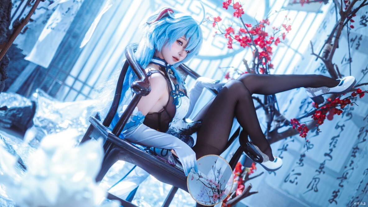 蠢沫沫 - 2024年会员 甘雨旗袍 [27P-225MB]