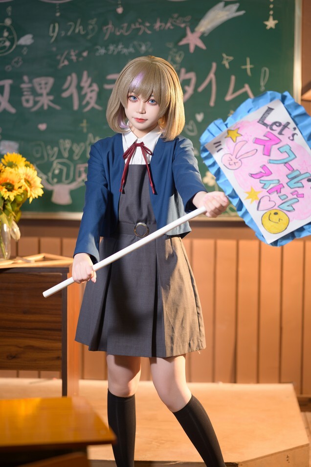 果生梨 - 可可（学院偶像） [15P-65.3MB]