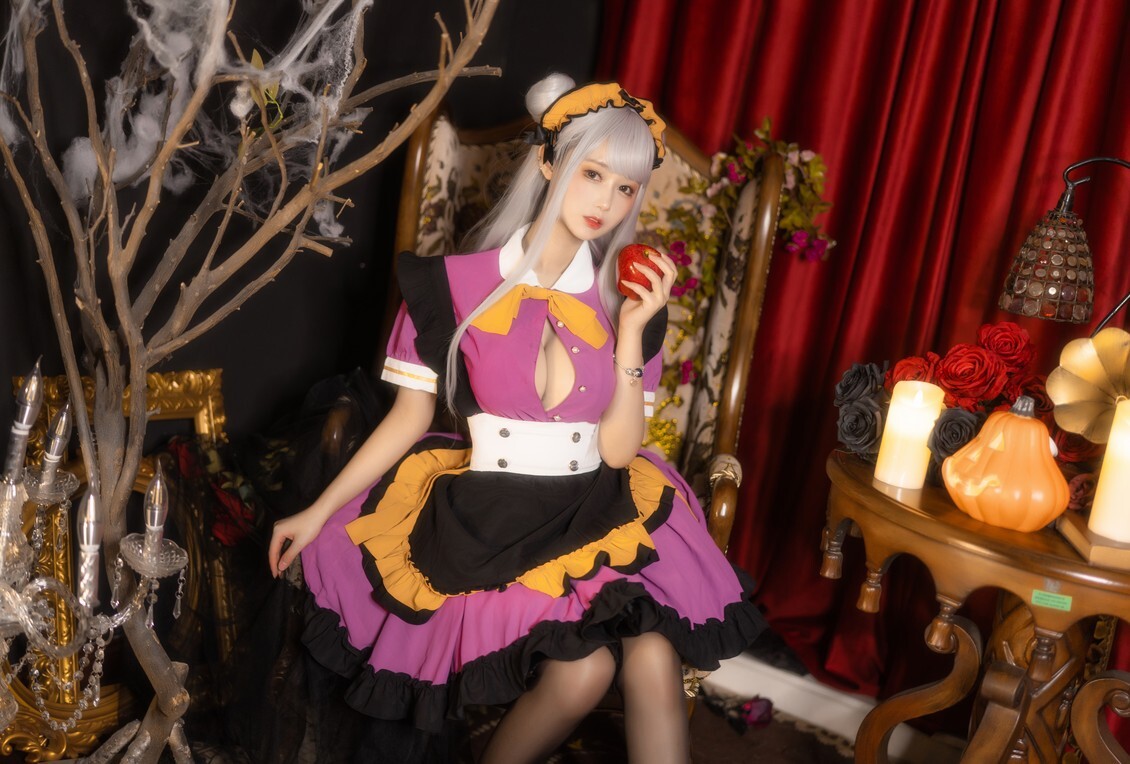 羽生三未 – 万圣黑丝女仆 [37P-1.56GB]