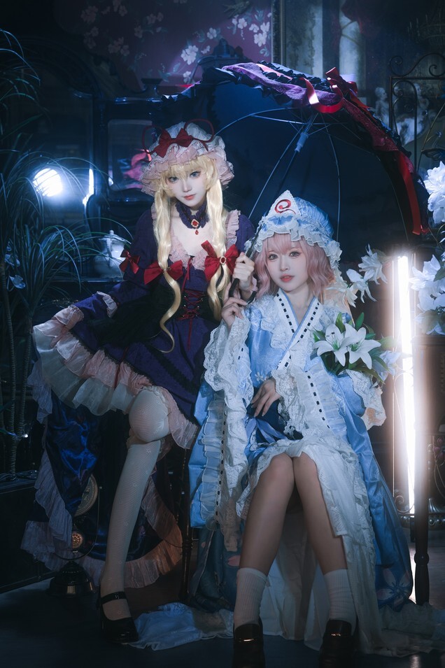 花柒Hana - 八云紫+西行寺幽幽子 (&amp;肃雨雨雨) [16P-287MB]