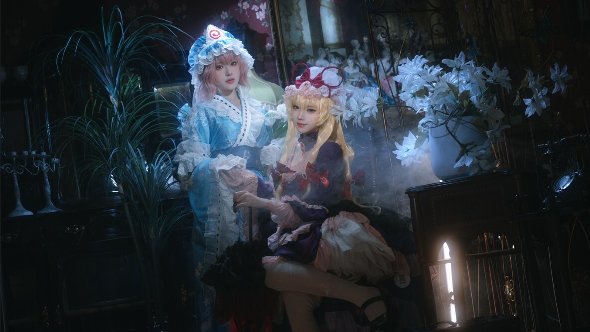 花柒Hana - 八云紫+西行寺幽幽子 (&amp;肃雨雨雨) [16P-287MB]