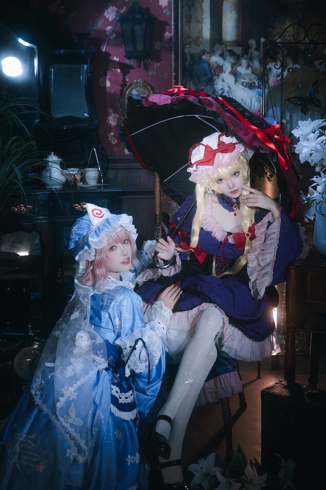 花柒Hana - 八云紫+西行寺幽幽子 (&amp;肃雨雨雨) [16P-287MB]