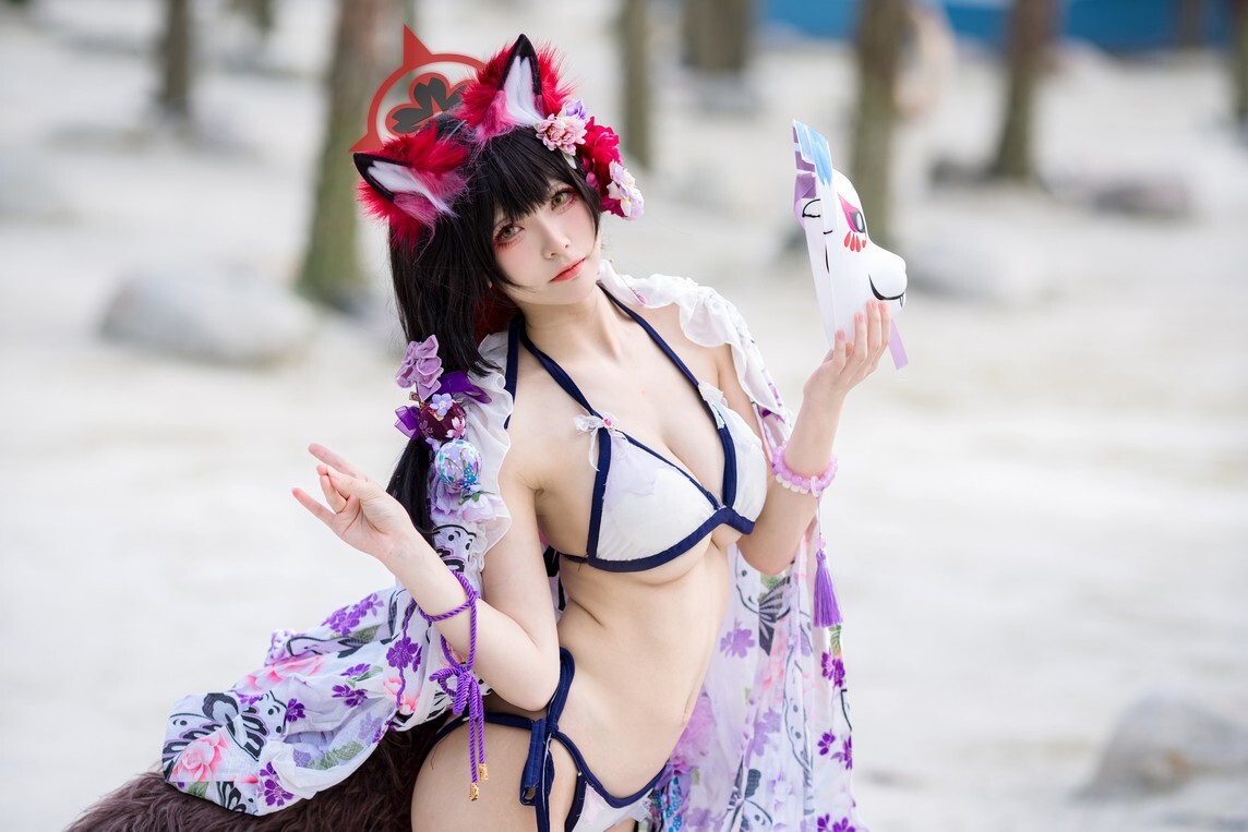 九柒喵 - 狐坂若藻 水着 [23P-167MB]