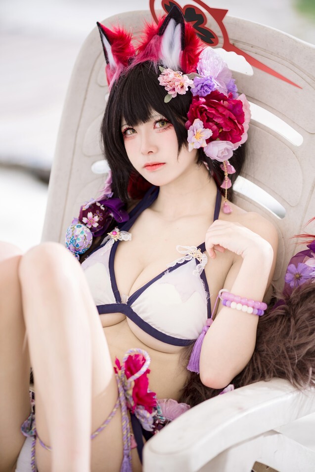 九柒喵 - 狐坂若藻 水着 [23P-167MB]