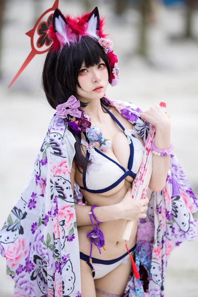 九柒喵 - 狐坂若藻 水着 [23P-167MB]