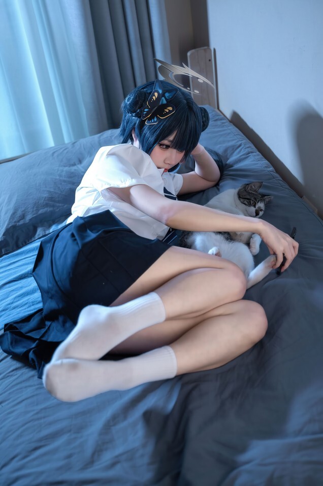 清水凪 - 龙华妃咲 JK (蔚蓝档案) [52P-526MB]