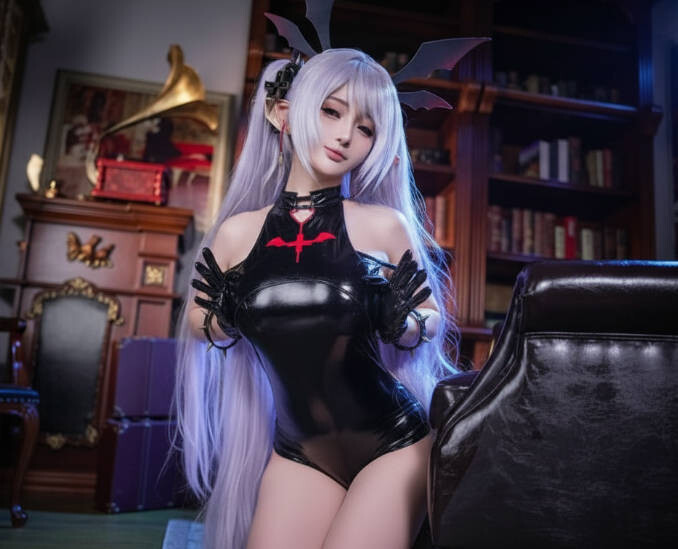 桜井宁宁 – 银镜伊织 黑色恶魔 [130P-1.02GB]