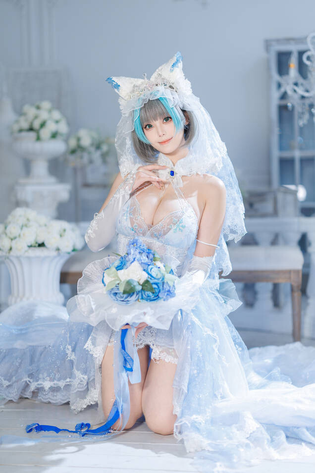 蜜汁猫裘 - 柴郡花嫁 [125P2V-2.92GB]