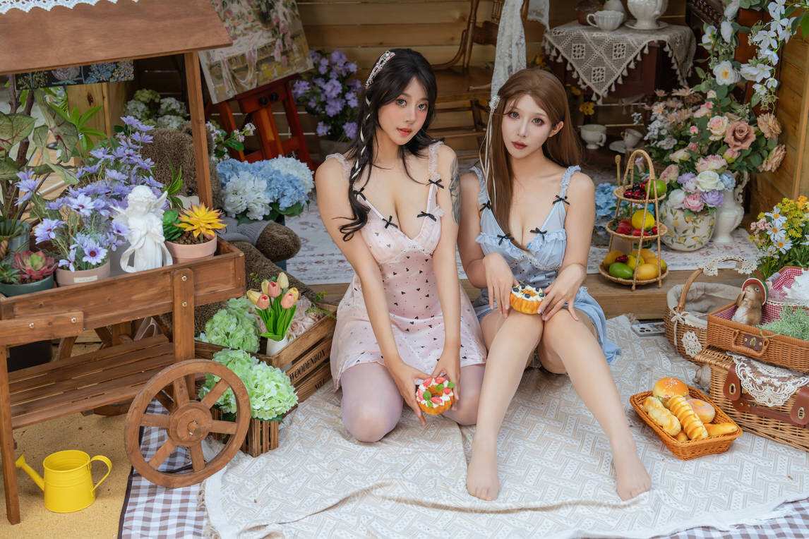 云溪溪 – 奶桃×奈汐 花眠 [90P1V-2.61GB]