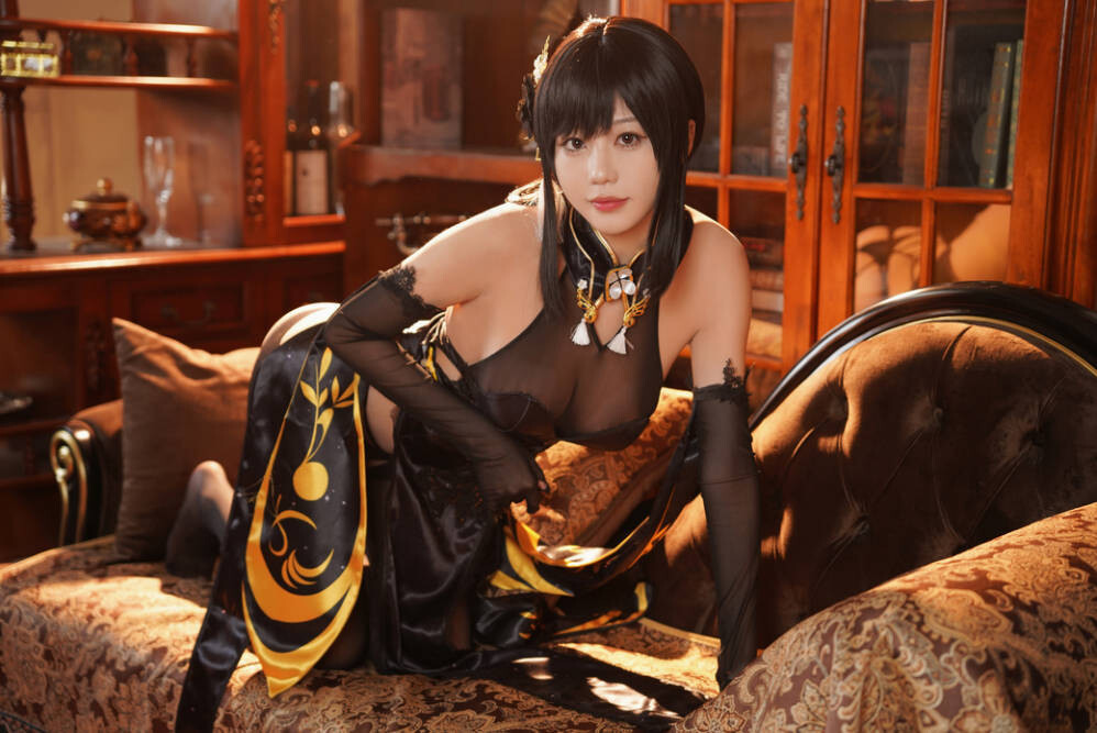 无影喵喵Ghost (影子喵Ghost) – 镇海黑旗袍 [131P4V-3.71GB]